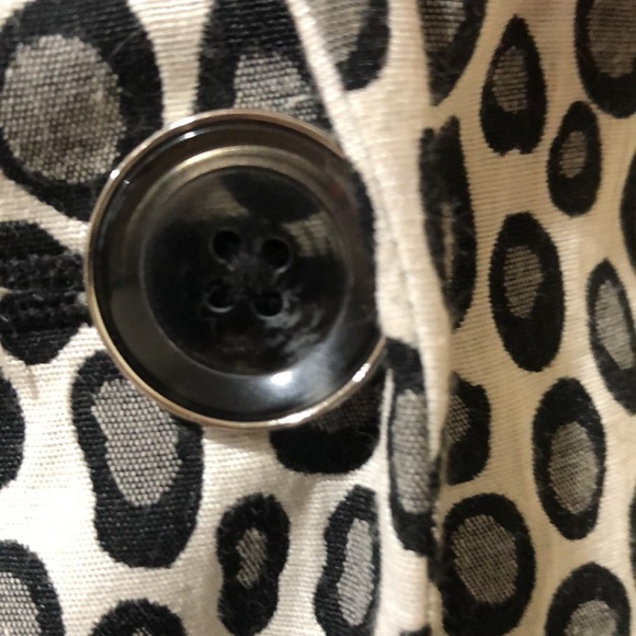 Rachel Zoe Blazer Jacket Size 0 Gray Animal Print - Picture 3 of 13